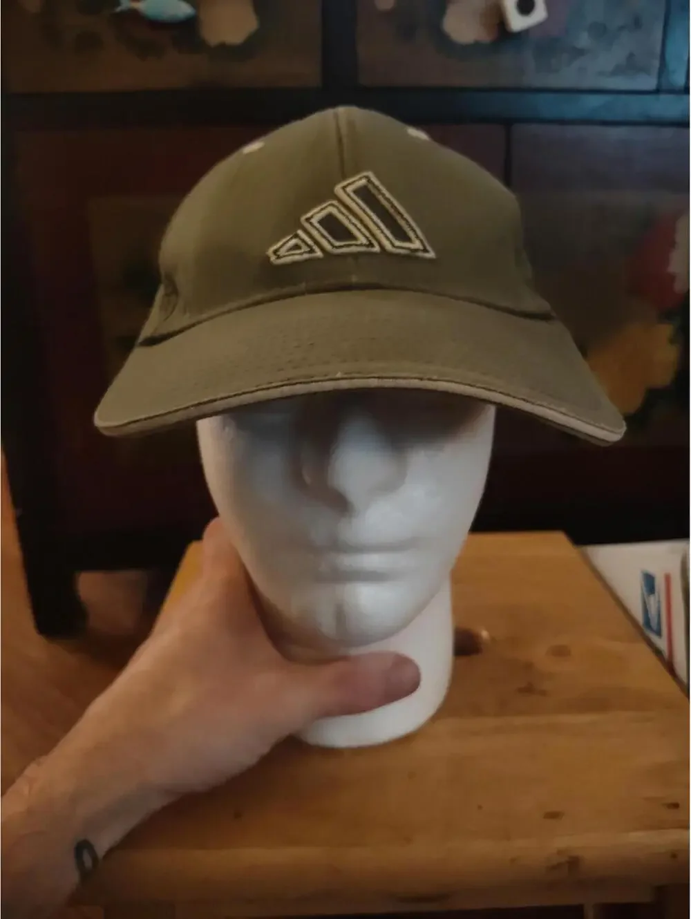 Adidas - Adjustable Hat / Cap -  EUC Beige/Brownish Color - Strapback